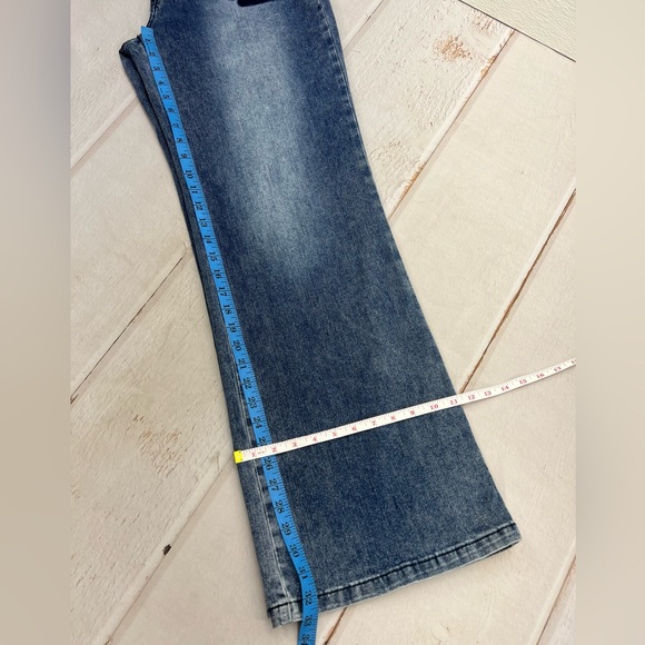 Low Rise Cargo Pants for Women Flap Pocket Y2K Wide Leg Drawstring Cargo Jeans - Picture 13 of 17